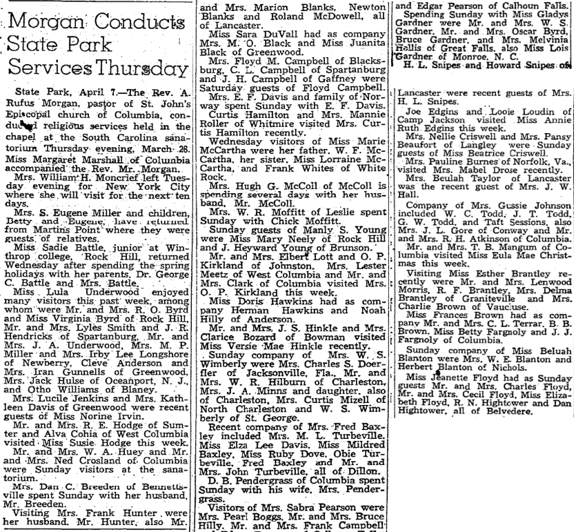 1940.04.08 - Morgan Conducts State Park Services Thursday.png