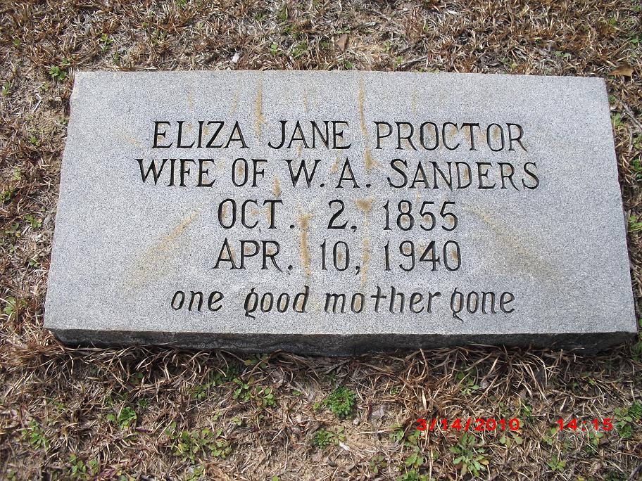Eliza Jane Proctor Sanders
