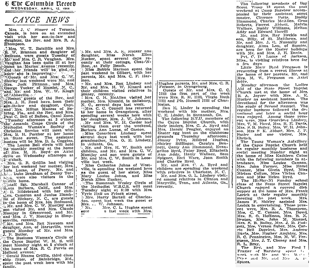 1944.04.12 - Cayce News