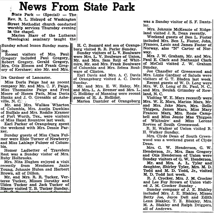 1946.04.14 - News from State Park