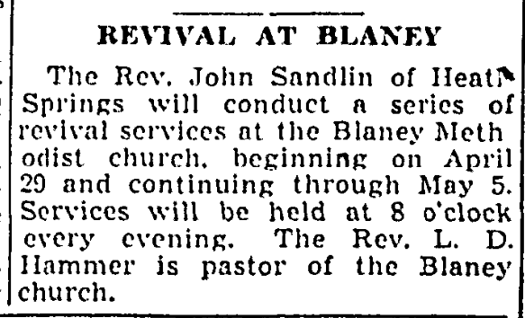 1946.04.15 - Revival At Blaney