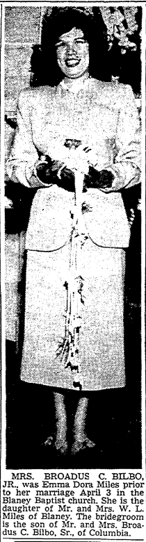 1949.04.17 - Mrs Broadus C Bilbo Jr