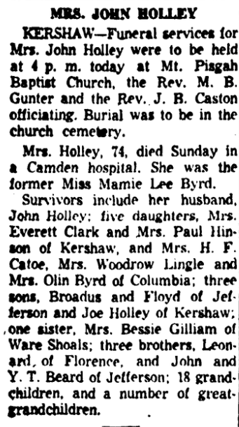 1956.03.12 - Mrs. John Holley