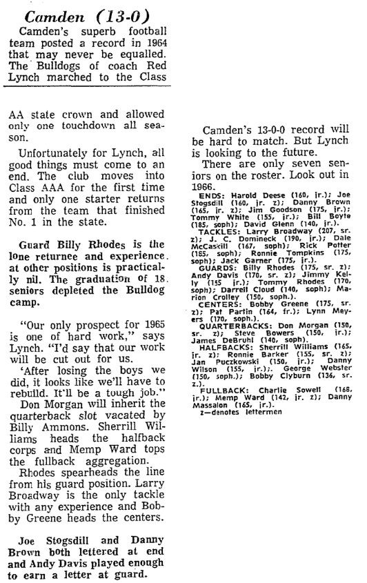 1965.08.26 - Camden 13 0