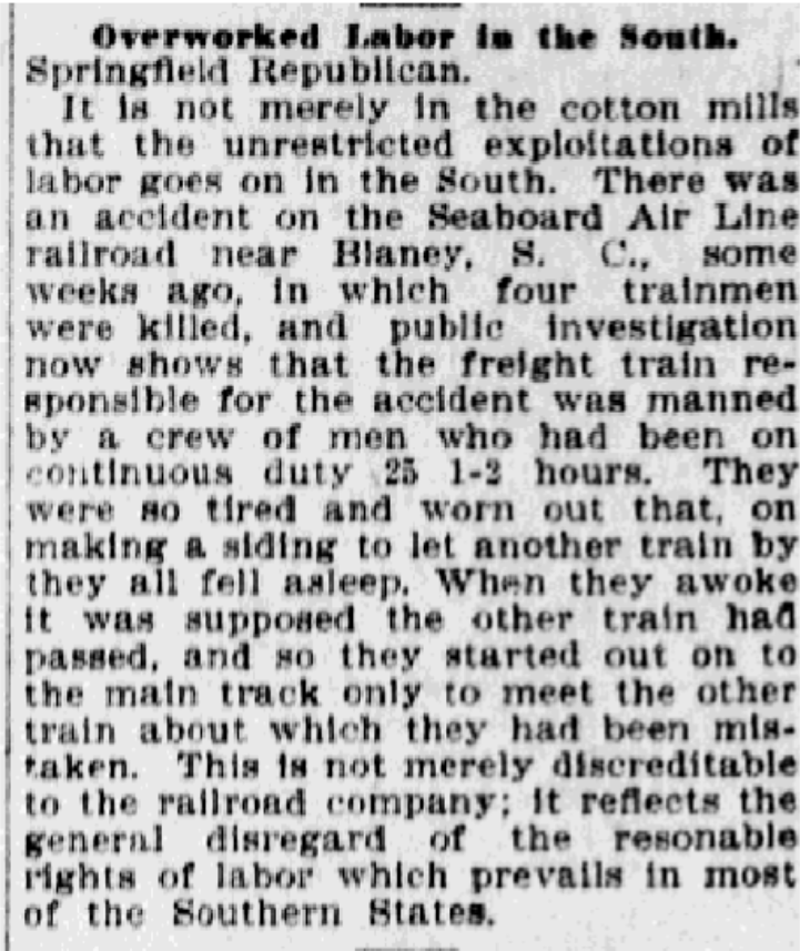 1906.03.11 - Overworked Labor in the South