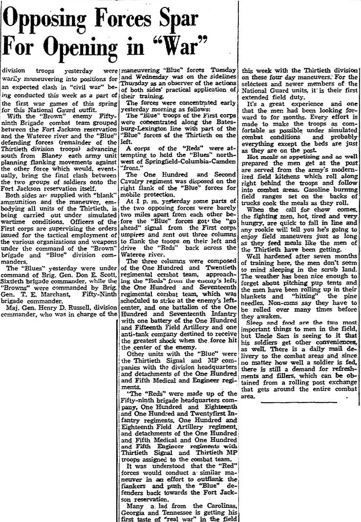 1941.05.01 - Opposing Forces Spar For Opening in War