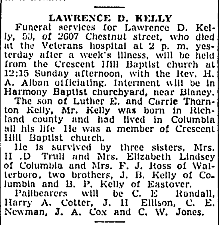 1946.04.27 - Lawrence D Kelly