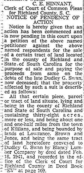 1947.05.01 - Notice of Pendency of Action