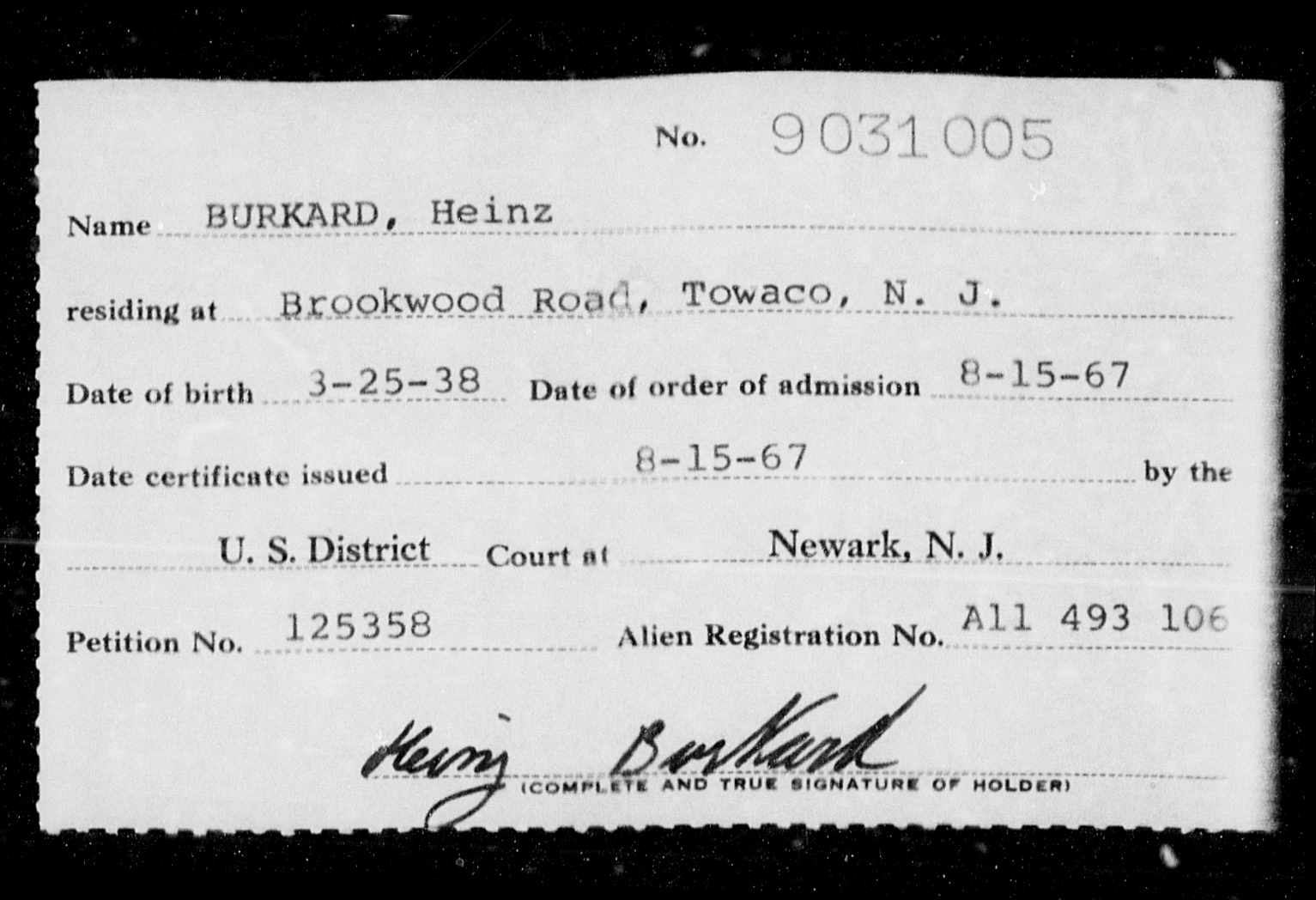 Heinz Burkard Kershaw County, South Carolina History