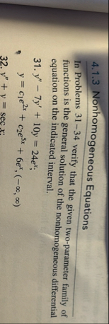 4 . 1 . 3 Nonhomogeneous Equations In Problems 3