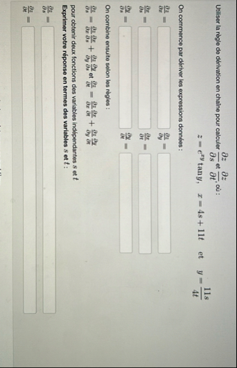 Utiliser la r gle de d rivation en cha ne pour