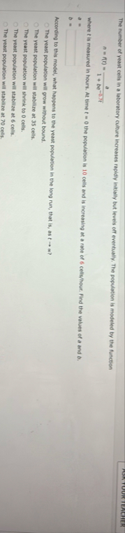 The number of yeast celis in a laboratory culture