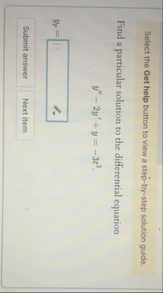 Find y as a function of x if y ' ' ' 8 1 y ' = 0