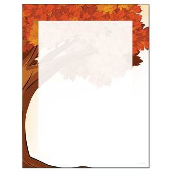 Beautiful Fall Tree Letterhead