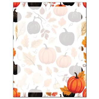 Black & Orange Pumpkins Letterhead