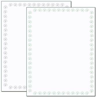 Clover Border Letterhead