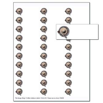 Coffee Cup Address Label