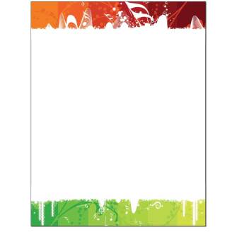Colorful Music Notes Letterhead