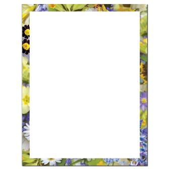 Field of Spring Flowers Letterhead
