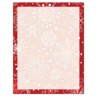 Flakey Red Wrapping Paper Letterhead