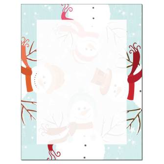 Four Snowmen Letterhead
