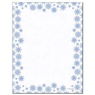 Frosty Snowflakes Letterhead