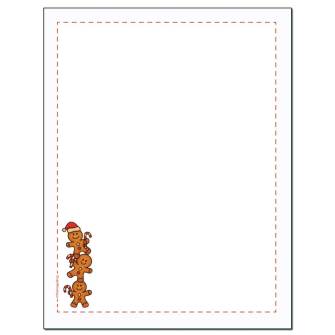 Gingerbread Cookies Letterhead