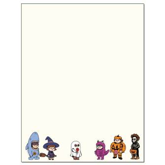 Kids in Costume Letterhead - 25 pack