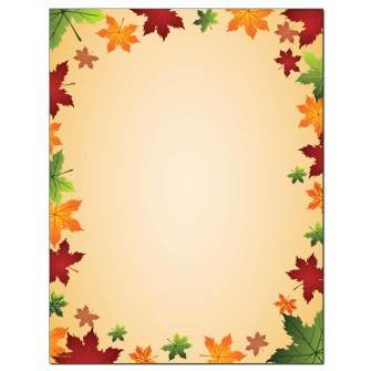 Leafy Border Letterhead