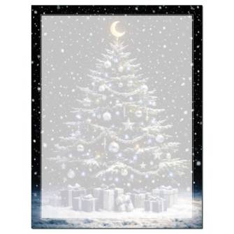 Moonlit Christmas Tree Letterhead