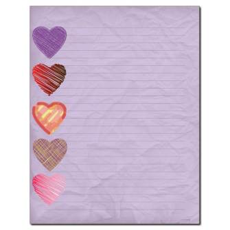 Sketched Hearts Lined