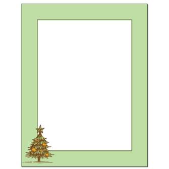 Sketched Christmas Tree Letterhead