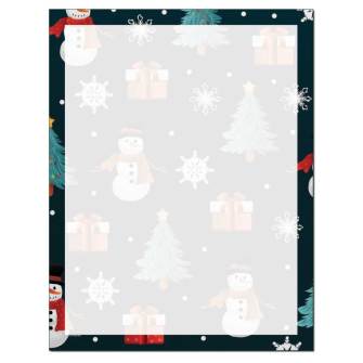 Snowman Wrapping Paper Letterhead
