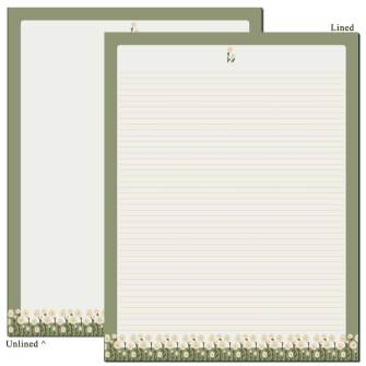 Tiny Dainty Flowers Letterhead
