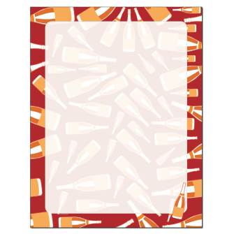 Tossed Wine Bottles Letterhead
