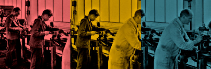 Ausbildung Historie via Wikimedia Commons (Piper color filter applied)