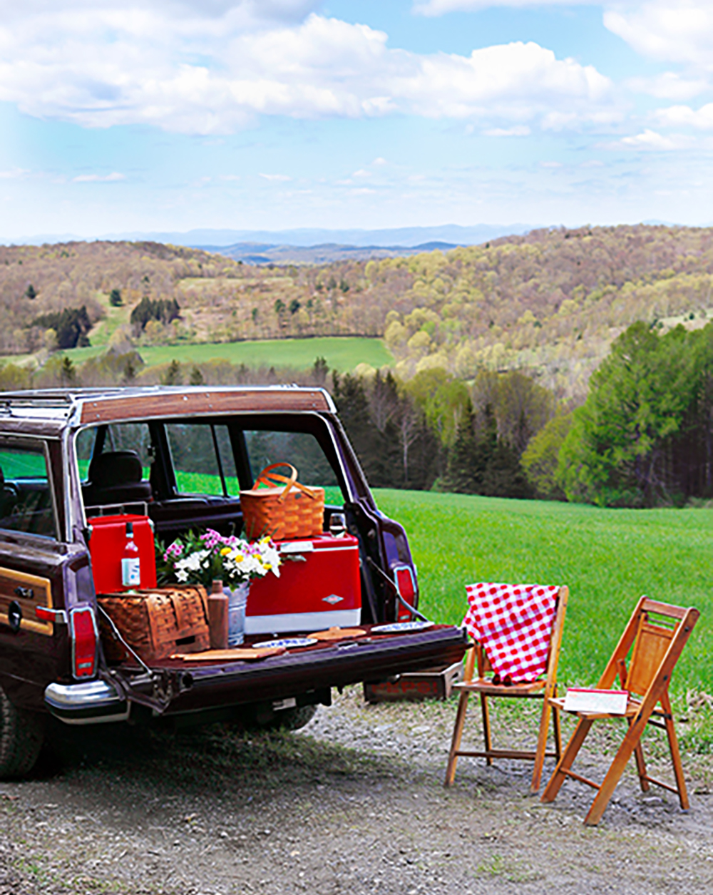 A Spring Tailgate Picnic in Dorset, Vermont ON THE BOARD J.K. Adams