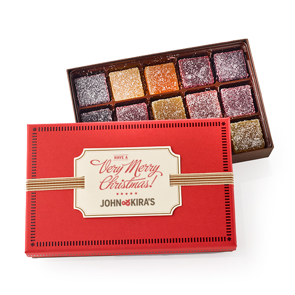 Fruit Squares 15pc - Very Merry Christmas