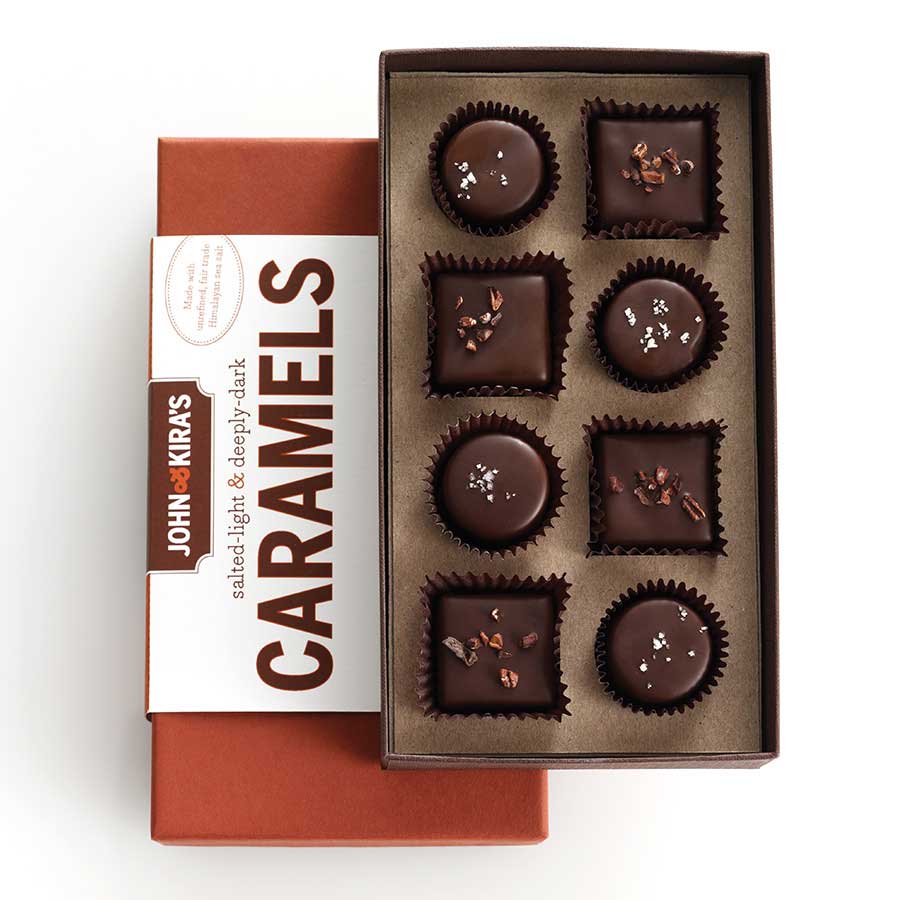 Chocolate Caramels 8pc John & Kira's