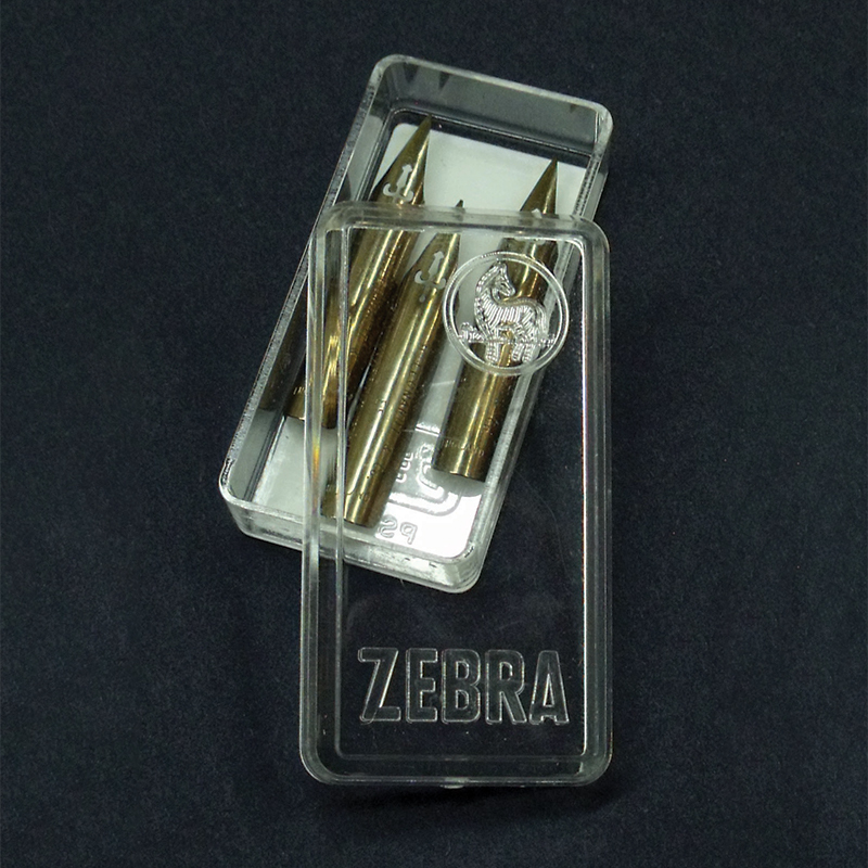 Empty Zebra Nib Box, Nib Storage: John Neal Bookseller