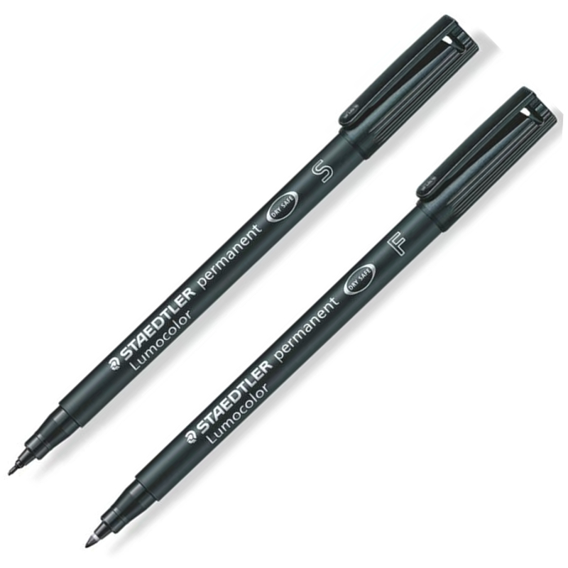 Staedtler Lumocolor Permanent Marker, Fine Tip Markers John Neal