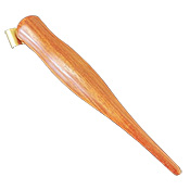 Thick Wood Oblique Pen Holder (Carrot Style)