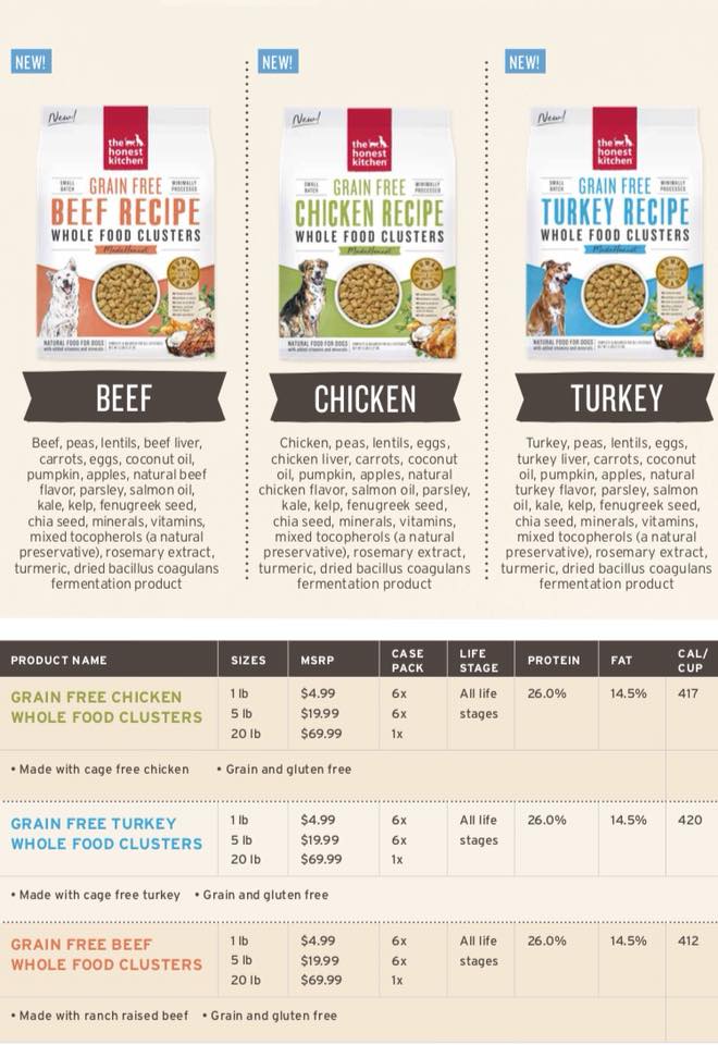 honest kitchen clusters
