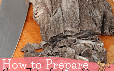 How to Prepare Green Tripe for Your Dog