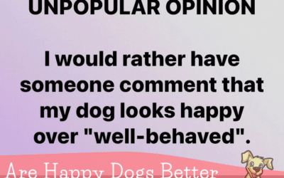 Is Happiness More Important than Dog Training