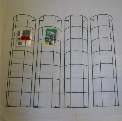 Downspout Cover Trellis - Green Wire Trellis - Gutter Cover