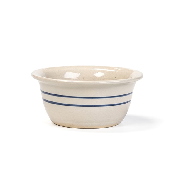 Heritage Blue Stripe Stoneware Cereal Bowl Lehman's