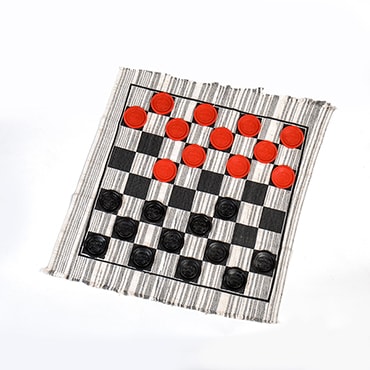 Jumbo checker rug game