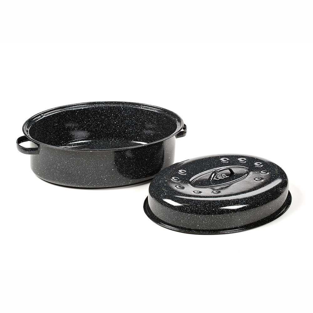 Large Enamelware Roaster, Pots and Pans Lehman's