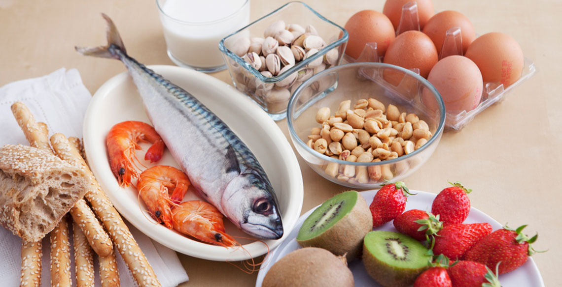 As alergias alimentares mais frequentes nas crianças